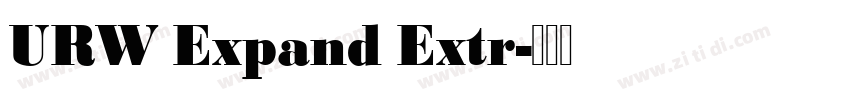 URW Expand Extr字体转换